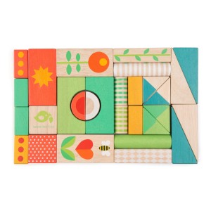 Antemergator cu cuburi- Baby Block Walker - Tender Leaf - Img 5