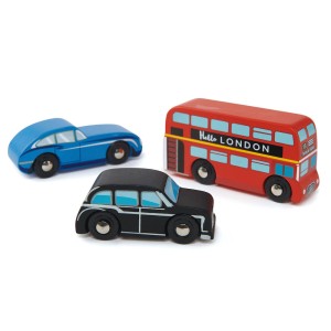 Set vehicule londoneze - London Car Set - Tender leaf - Img 1