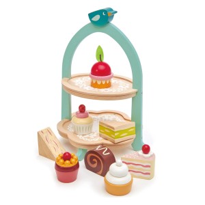 Stand pentru prajituri - Mini Chef Birdie Afternoon Tea - Tender leaf - Img 2