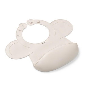 Baveta din silicon fara BPA , Beige | Babyono - Img 2