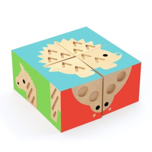 Cuburi lemn - TouchBasic | Djeco - Img 1