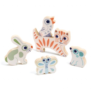 Puzzle din lemn BabyAnimali | Djeco - Img 2