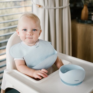 Baveta din silicon fara BPA , Blue | Babyono - Img 4