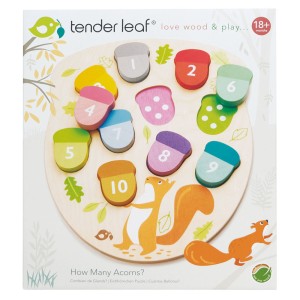 Puzzle educativ Numaram ghinde- How Many Acorns - Tender leaf - Img 3