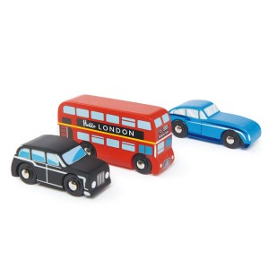 Set vehicule londoneze - London Car Set - Tender leaf - Img 3