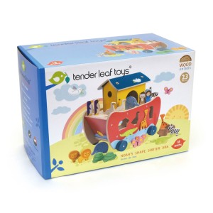 Arca lui Noe - Noah's Shape Sorter Ark - Tender Leaf - Img 3