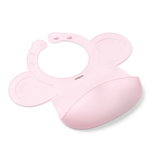 Baveta din silicon fara BPA , Roz | Babyono - Img 2