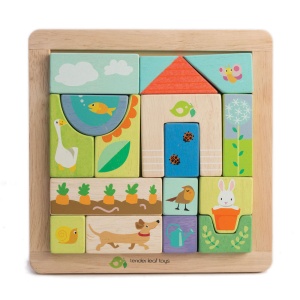 Puzzle educativ ilustratii din gradina - Garden Patch Puzzle - Tender Leaf - Img 3