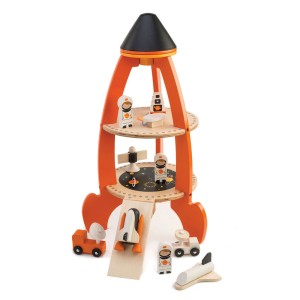 Racheta de jucarie cu astronauti - Cosmic toy rocket - Tender leaf - Img 1