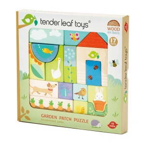 Puzzle educativ ilustratii din gradina - Garden Patch Puzzle - Tender Leaf - Img 4