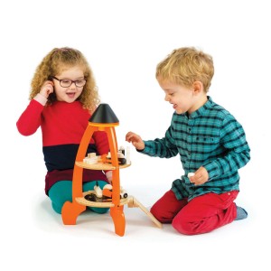 Racheta de jucarie cu astronauti - Cosmic toy rocket - Tender leaf - Img 2