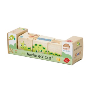 Cuburi rotative cu animale - Twisting Cubes - Tender Leaf - Img 4