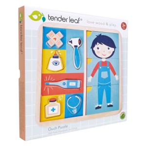 Puzzle educativ Sa invatam corpul uman- Ouch Puzzle - Tender leaf - Img 4