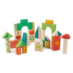 Antemergator cu cuburi- Baby Block Walker - Tender Leaf - Img 2