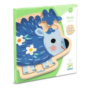 Puzzle din lemn - Arici | Djeco - Img 2