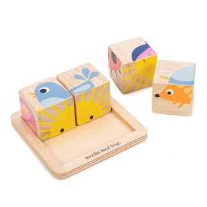 Puzzle educativ Cuburi ilustrate -Baby Blocks - Tender leaf - Img 2