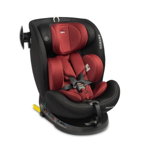 Scaun auto Commo rotativ - i-Size Burgundy - Caretero - Img 1