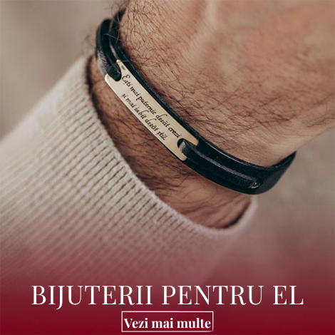 Cadouri pentru EL – brățări personalizate din piele și argint pentru bărbați | Evana