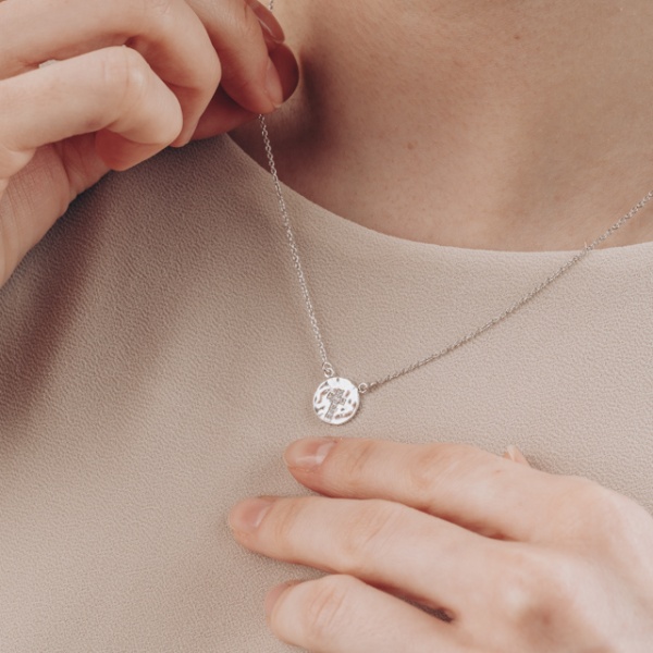 Colier cruce zirconii argint 925 – placat rodiu sau aur - Img 1