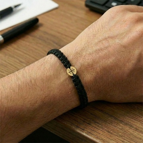 Brățară Aur 14K cu Cruce IC XC NIKA – Talisman de Credință și Protecție