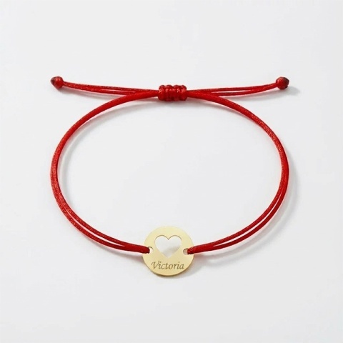 Brățară din Aur 14K cu Inimă – Personalizabilă cu Nume - Img 4