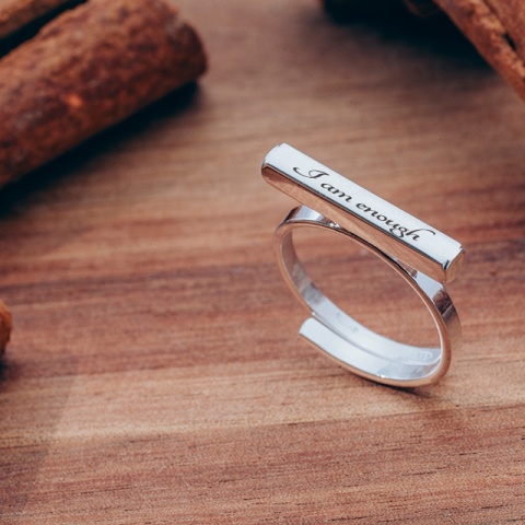 Ich bin...- Silberner Ring