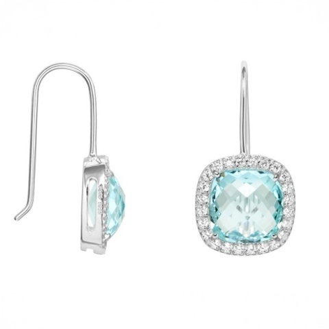 Ohrringe aus 925er Sterlingsilber mit Rosenquarz und Zirkonia - Femininität, Gelassenheit und zartes Funkeln - Img 3