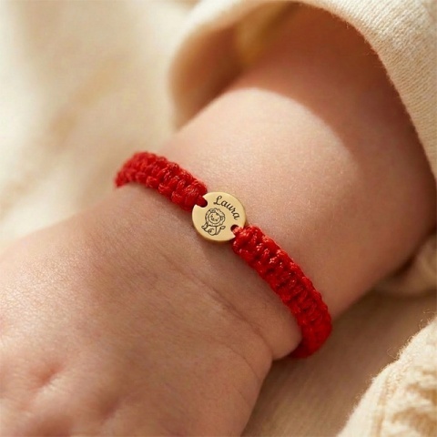 bratara nou nascut aur 14k zodie personalizata cadou botez