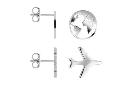 Cercei Avion din Argint 925 – 8 mm