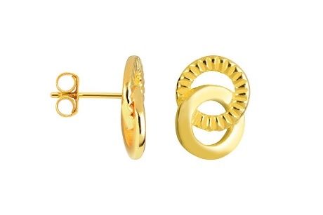 Cercei Două Cercuri din Argint 925 – 11×8 mm - Img 3