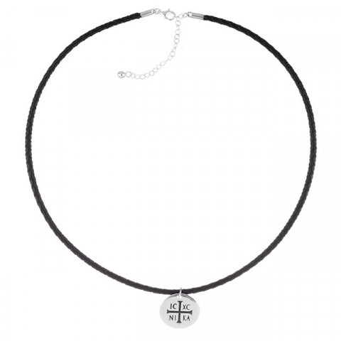 CROSS- Leder und Silberkette für Männer