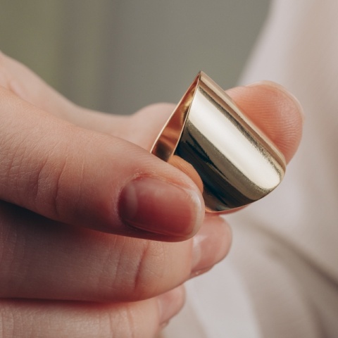 Inel lat din argint 925 placat cu aur – Simplitate și eleganță - Img 9