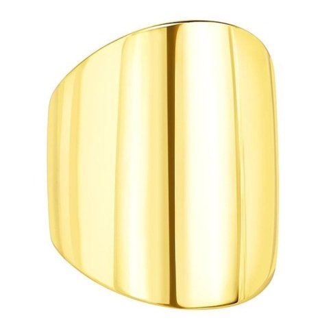 Vergoldeter breiter Ring aus 925er Sterlingsilber - Schlichtheit und Eleganz - Img 3