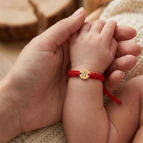 Brățară Aur 14K cu Stea Copii – Personalizată