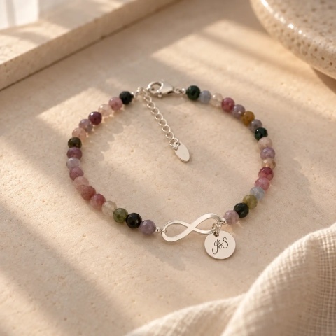 Infinit - Silber- und Turmalin-Armband