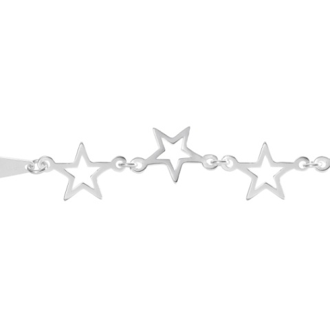 Silber Star Design Armband - Nacht Himmel inspirierte Eleganz - Img 2