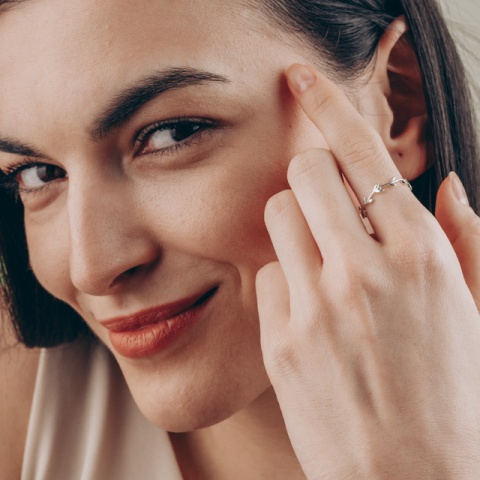 Silber 925 Blatt Ring - botanisches Design, fein und elegant - Img 4
