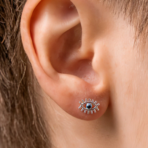 Cercei din Argint925 Evil Eye - Img 2