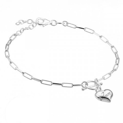 Personalisiertes Silberarmband - Initialengravur, 16+3 cm Länge - Img 2