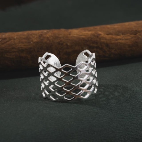 Silberring mit Diamantschliff - Img 4