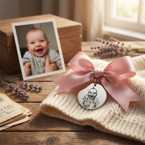 Bănuț de Botez Personalizat din Argint 925 – Gravură Față-Verso sau Poză | Cadou de la Nași Evana - Img 6