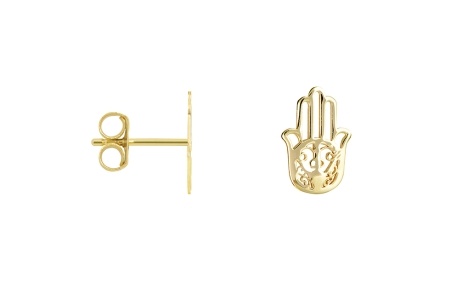 Cercei Mâna Fatimei din Argint 925 – 10×6 mm - Img 2