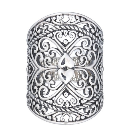 Inel din argint 925 oxidat cu inimă decorată – simbol al iubirii eterne ❤️✨ - Img 4