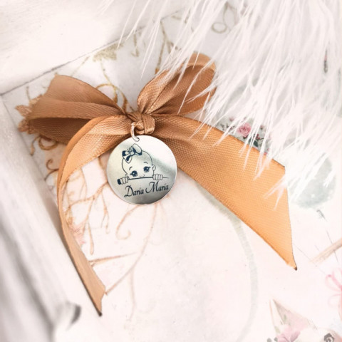 Banut de Poveste 2 - Argint Personalizat banut pentru Moț + prima baita personalizat gravura text Argint 925 - Img 1