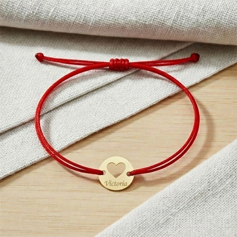 Brățară din Aur 14K cu Inimă – Personalizabilă cu Nume - Img 3