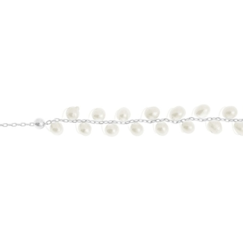 Colier din Argint cu Perle Delicate – Model Choker, Lungime Ajustabilă - Img 2