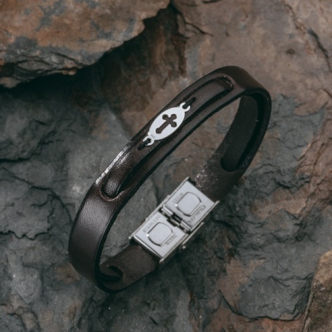 Sven S - Leder- und Silberarmband (Edelstahlschließe) - Img 4