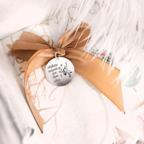 Banut de Poveste 2 - Argint Personalizat banut pentru Moț + prima baita personalizat gravura text Argint 925 - Img 2