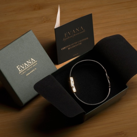 Brățară Bărbați Piele Împletită cu Cruce Aur 14K Personalizată – Model Veghe - Img 8