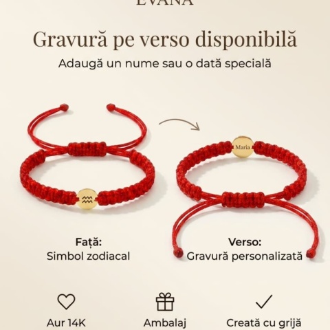 Brățară Copii Aur 14K cu Înger Protector și Nume – Bănuț Personalizat cu Șnur - Img 5